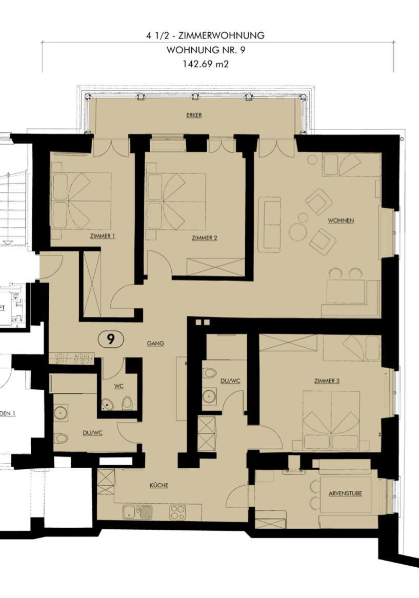 Belmont- Apartment Haus Arosa Room photo